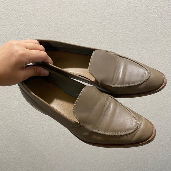 EVERLANE The Modern Point Italian Leather Loafer Slip On Light Tan - Picture 3 of 6